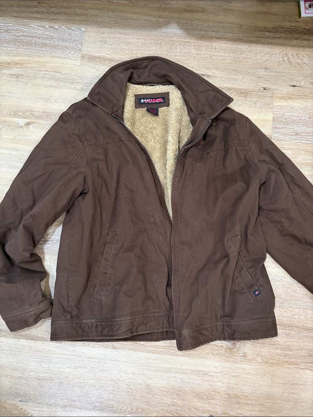 Tony Hawk Brown Sherpa-Lined Field Jacket